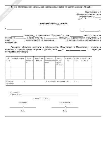 Образец акт описи имущества арендатора