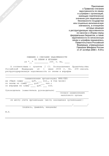 Пп 783 о списании неустойки